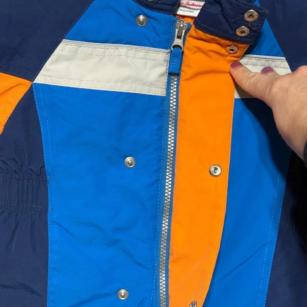 Hanna Andersson Baby Boy Snowsuit sz 60 3-6 months Blue Orange Hanna Outdoor